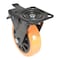 Vestil Polyurethane Swivel With Total Brake Caster 6 In. Diameter x 2 In. Width 836 lb Orange/Black CST-BN-6X2PUP-SWTB - alternate 9